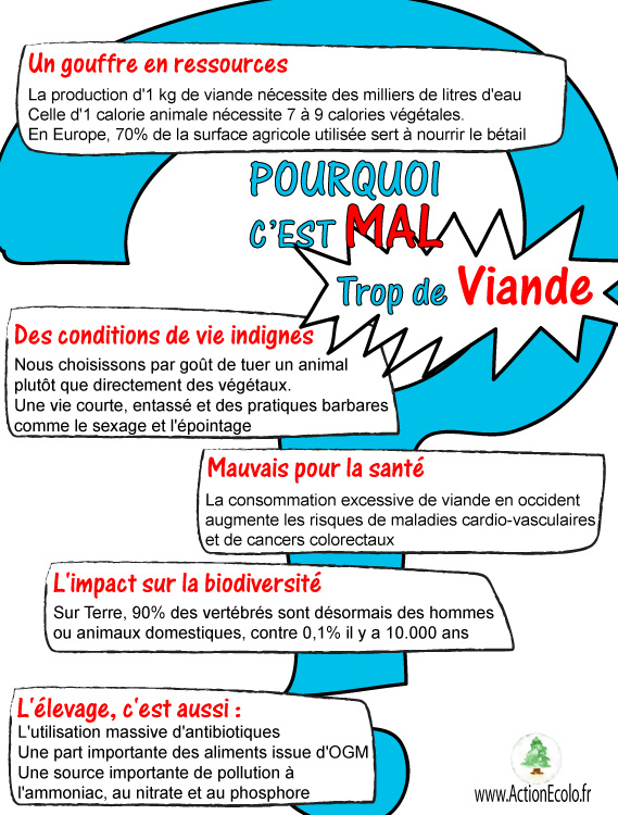 Pourquoi c'est mal, la viande?